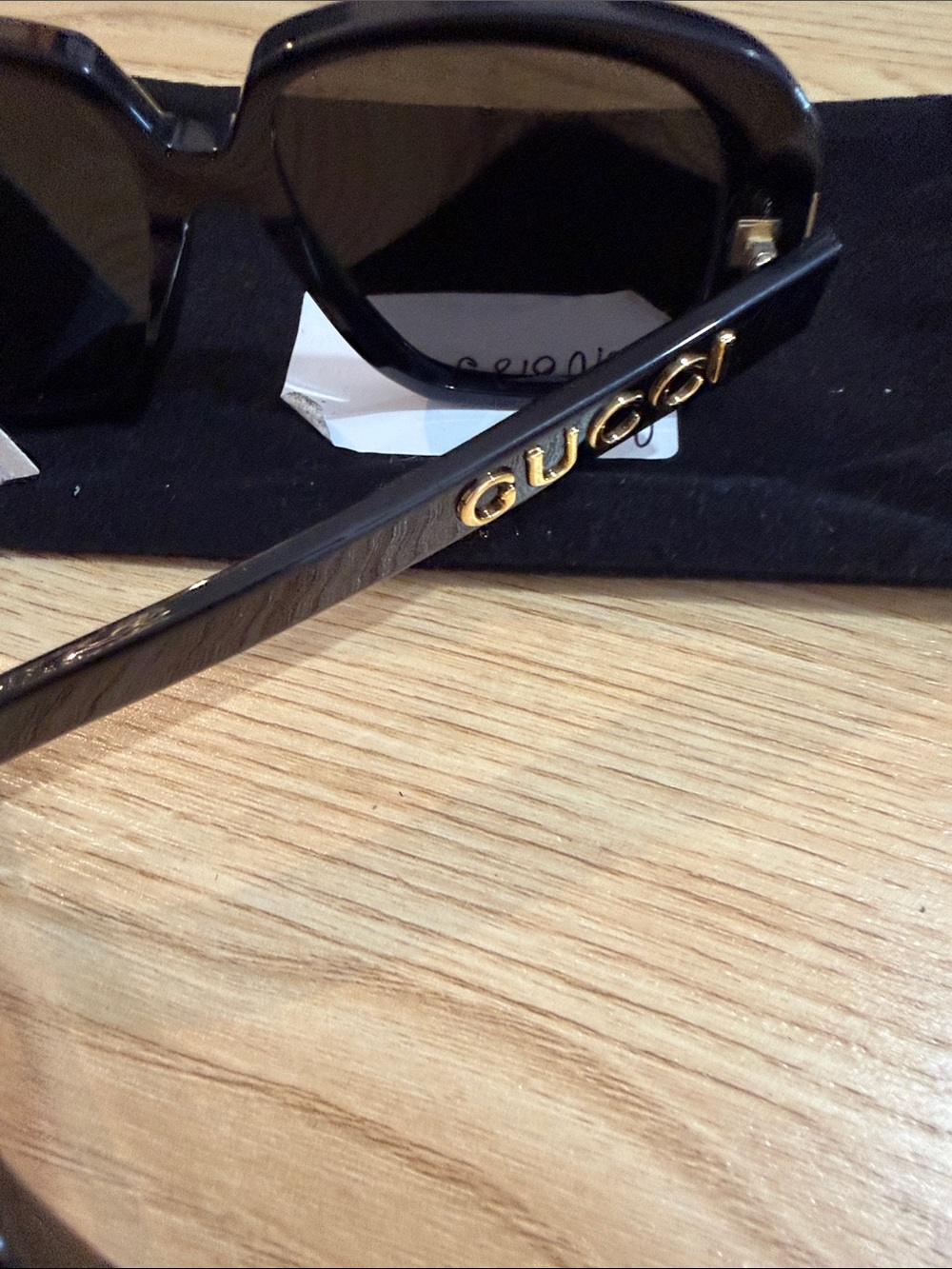 Gucci GG0318s - Pineapple Black Gold Sunglasses unisex $770 - Picture 15 of 16